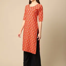 7threads KALINI Women Pack Of 2 Printed Summer Sheers Crepe Kurta image 3