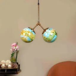 eliante by jainsons lights Miami Gold Iron Hanging Light image 2