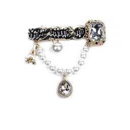 ODETTE Eiffel Tower Pearl Charm Brooch image 5