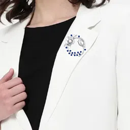 Mahi Set Of 2 Floral Shaped Brooch image 5