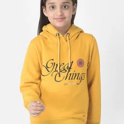Crimsoune Club Girls Printed Hooded Cotton Sweatshirt-picture-38