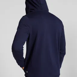 Puma Men Pixelated Logo Printed Coton Slim Fit Hooded Front-Open Sweatshirt image 3