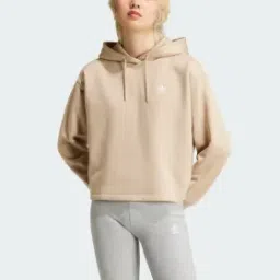 adidas trefoil cropped hoodie women lifestyle women lifestyle-picture-47