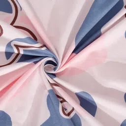 KLOTTHE Multi Floral 300 TC Cotton Blend Fitted Double Bedsheet Set image 4