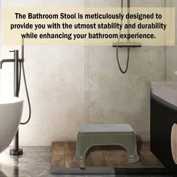 Kuber Industries 3 Pieces Checked Classic Glossy Step Stool image 4