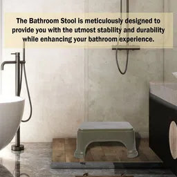 Kuber Industries Olive & Brown 3 Pieces Checked Step Stool image 4