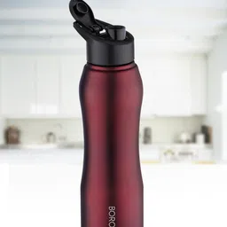 BOROSIL Grip n Sip Leakproof BPA Free Stainless Steel Water Bottle 750ml image 1
