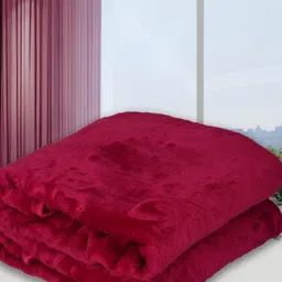 RF RELAXFEEL Maroon Ethnic Motifs Heavy Winter 233 GSM Single Bed Blanket-image-64