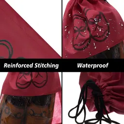 Kuber Industries Maroon 24 Pieces Regular Shoe Organisers with Clear window image 4