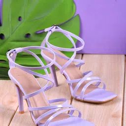 JM Looks Strappy Stiletto Heels With Ankle Loop image 2