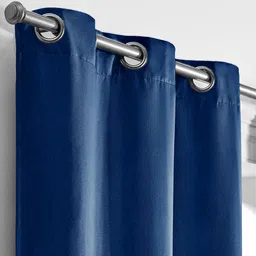 Stoa Paris Versailles Navy Blue Ethnic Motifs Printed Door Curtain image 4