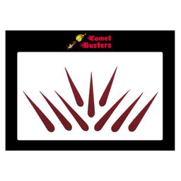 Comet Busters 9 Pcs Reusable Designer Bindis - Maroon-picture-21