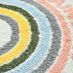 FABINALIV 2-Pcs White & Red Self-Designed Anti-Skid Door Mat image 4