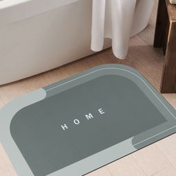 Story@home Grey Solid Anti-Skid Doormats-picture-41