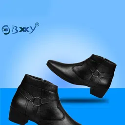 Bxxy Men Round Toe Elevator Boots-picture-31
