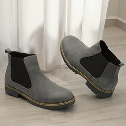 Carlton London Men Mid-Top Lace-Ups Chelsea Boots-picture-29