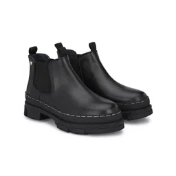 Delize Men Vegan Leather Mid-Top Casual Chelsea Boots-picture-24