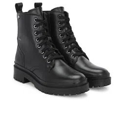 Delize Men Vegan Leather Derby Biker Boots-image-80