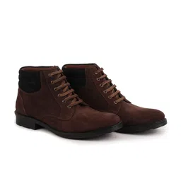 FAUSTO Men Round Toe Suede Hiking Boots-picture-22