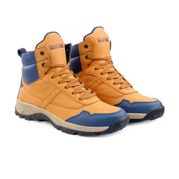 bacca bucci Men Colourblocked Everest Waterproof Anti-collision High-Top Hiking Boots-picture-12