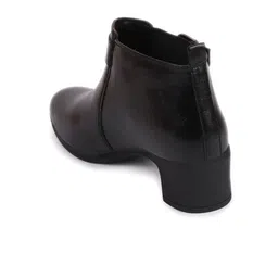 FAUSTO Women Round Toe Block-Heeled Mid-Top Chelsea Boots image 4