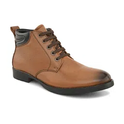 pelle albero Men Leather Lace-Up Regular Boots image 3