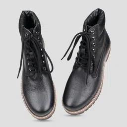 EZOK Men Textured Casual Regular Boots image 5