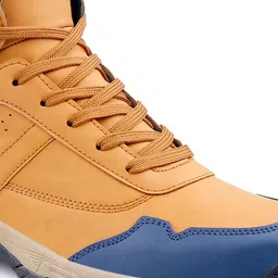 bacca bucci Men Colourblocked Everest Waterproof Anti-collision High-Top Hiking Boots image 4