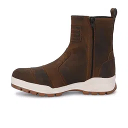 Delize Men Leather Chelsea Biker Boots image 5