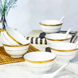 roxx Porcelain Soup Set with Spoon (12 pcs set) image 1