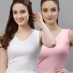 Friskers Pack of 2 V-Neck Cotton Fitted Tops-picture-32
