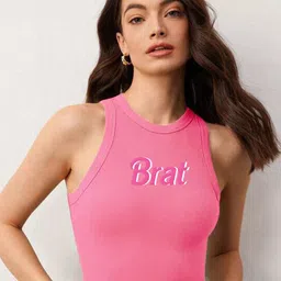 TABADTOD Printed Round Neck Crop Top-image-60