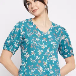 Mayra Floral Print Puff Sleeves Top-picture-27