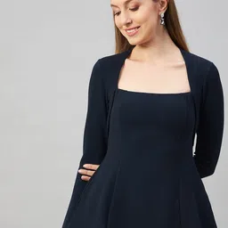 Orchid Blues Square Neck Peplum Top-image-55