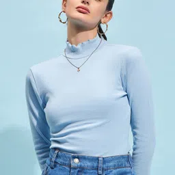 STREET 9 High Neck Fitted Top-picture-29