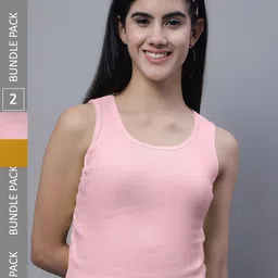 FBAR Pack of 2 Ribbed Cotton Tank Tops-picture-21