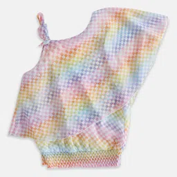 Pantaloons Junior Geometric Printed One Shoulder Cotton Top-picture-13