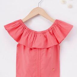 Ed-a-Mamma Girls Flared Sleeve Ruffles Cotton Top-picture-41