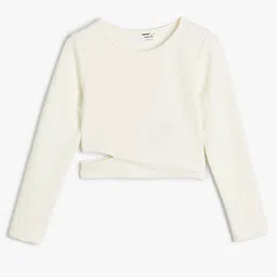 Koton Girls Round Neck Top-image-88