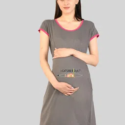 SillyBoom Graphic Printed Maternity T-Shirt Nightdress-picture-42
