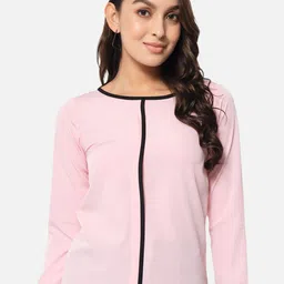 ALL WAYS YOU Pink Crepe Top-image-66