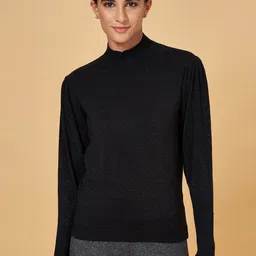 Annabelle by Pantaloons High Neck Long Sleeves Top-image-42