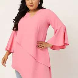 theRebelinme Women Plus Size Layered Longline A-Line Top-image-87