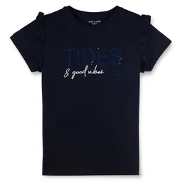 Gini and Jony Girls Typography Printed Cotton T-shirt-picture-36