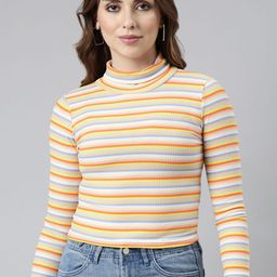 SHOWOFF Women Striped Crop Top-picture-34