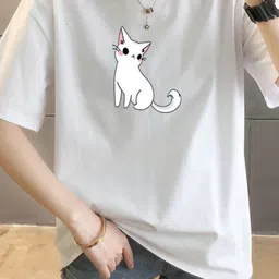 StyleCast x Revolte Graphic Print Drop Shoulder Sleeves Cotton Tshirt-picture-38