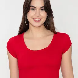 Finesse Round Neck Cotton Crop Top-picture-12