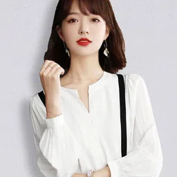 JC Collection Women White Solid Top-image-77