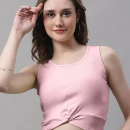 FBAR Round Neck Cotton Twisted Crop Top-picture-28