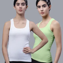 FBAR Pack of 2 Scoop Neck Bio Wash Skin Friendly Cotton Sports Tank Top-picture-41